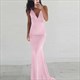 Ärmelloses bodenlanges Mermaid-Abschlussballkleid mit offenem Rücken