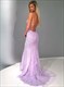 Spaghettiträger Rückenfreies Langes Prom Kleid