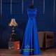 Chiffon Langes Prom Kleid Mit Perlenbesetzten Flügelärmeln