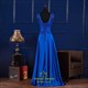 Chiffon Langes Prom Kleid Mit Perlenbesetzten Flügelärmeln