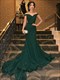 Schulterfreies Pailletten Prom Kleid Mit Kapellenschleppe