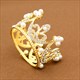 Mini-Krone Haarclip – kleine goldene Krone Haarreif Tortenaufsatz