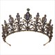 Barocke Braut-Tiara aus Legierung mit Strasssteinen