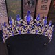 Barocke Braut-Tiara aus Legierung mit Strasssteinen