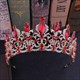 Barocke Braut-Tiara aus Legierung mit Strasssteinen