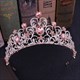 Rhinestone Flower Leaf Bridal Wedding Tiara Crown