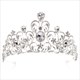 Rhinestone Flower Leaf Bridal Wedding Tiara Crown