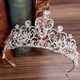 Rhinestone Flower Leaf Bridal Wedding Tiara Crown