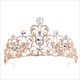 Rhinestone Flower Leaf Bridal Wedding Tiara Crown