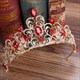 Rhinestone Flower Leaf Bridal Wedding Tiara Crown