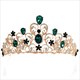 Rhinestone Flower Leaf Bridal Wedding Tiara Crown