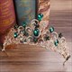 Rhinestone Flower Leaf Bridal Wedding Tiara Crown
