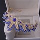 Crystal Rhinestone Leaf Bridal Tiara Princess Headpiece