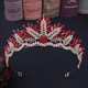 Crystal Rhinestone Leaf Bridal Tiara Princess Headpiece