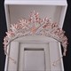 Crystal Rhinestone Leaf Bridal Tiara Princess Headpiece