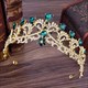 Prinzessinnen-Braut-Haarschmuck Tiara aus Legierung mit Strasssteinen im Barockstil