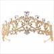 Prinzessinnen-Braut-Haarschmuck Tiara aus Legierung mit Strasssteinen im Barockstil