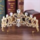 Prinzessinnen-Braut-Haarschmuck Tiara aus Legierung mit Strasssteinen im Barockstil