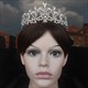 Prinzessinnen-Braut-Haarschmuck Tiara aus Legierung mit Strasssteinen im Barockstil