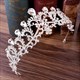 Prinzessinnen-Braut-Haarschmuck Tiara aus Legierung mit Strasssteinen im Barockstil