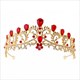 Prinzessinnen-Braut-Haarschmuck Tiara aus Legierung mit Strasssteinen im Barockstil