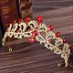 Prinzessinnen-Braut-Haarschmuck Tiara aus Legierung mit Strasssteinen im Barockstil