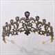 Prinzessinnen-Braut-Haarschmuck Tiara aus Legierung mit Strasssteinen im Barockstil