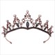 Schwarzer barocker Prinzessinnen-Kopfschmuck Brautdiadem mit Perlen
