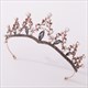 Schwarzer barocker Prinzessinnen-Kopfschmuck Brautdiadem mit Perlen