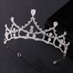 Prinzessinnen-Brautdiadem Kopfschmuck aus Legierung mit Zirkonia