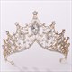 Alloy Crystal Baroque Princess Bridal Tiara
