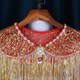 Illusion Lace Hand-Made Wedding Wrap With Tassels