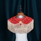 Lace Embellishment Wedding Wrap With Tassels