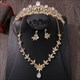 Flower 3 Piece Bridal Tiaras Princess Headpieces