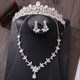 Flower 3 Piece Bridal Tiaras Princess Headpieces