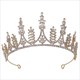 Prinzessinnen-Brautdiadem mit Kristall und Strasssteinen