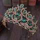 Dramatic Baroque Crystal Alloy Princess Wedding Tiara
