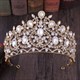 Dramatic Baroque Crystal Alloy Princess Wedding Tiara