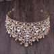 Dramatic Baroque Crystal Alloy Princess Wedding Tiara
