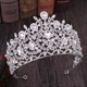 Dramatic Baroque Crystal Alloy Princess Wedding Tiara