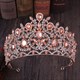 Dramatic Baroque Crystal Alloy Princess Wedding Tiara
