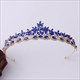 Glittery Crystal Alloy Leaf Princess Crown Wedding Tiaras