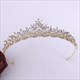Glittery Crystal Alloy Leaf Princess Crown Wedding Tiaras