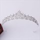 Glittery Crystal Alloy Leaf Princess Crown Wedding Tiaras