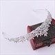 Glittery Crystal Alloy Leaf Princess Crown Wedding Tiaras