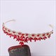 Glittery Crystal Alloy Leaf Princess Crown Wedding Tiaras