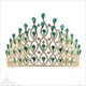 Luxurious Alloy Baroque Rhinestones Drip Princess Bridal Tiara