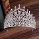 Luxurious Alloy Baroque Rhinestones Drip Princess Bridal Tiara