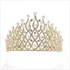Luxurious Alloy Baroque Rhinestones Drip Princess Bridal Tiara