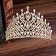 Luxurious Alloy Baroque Rhinestones Drip Princess Bridal Tiara